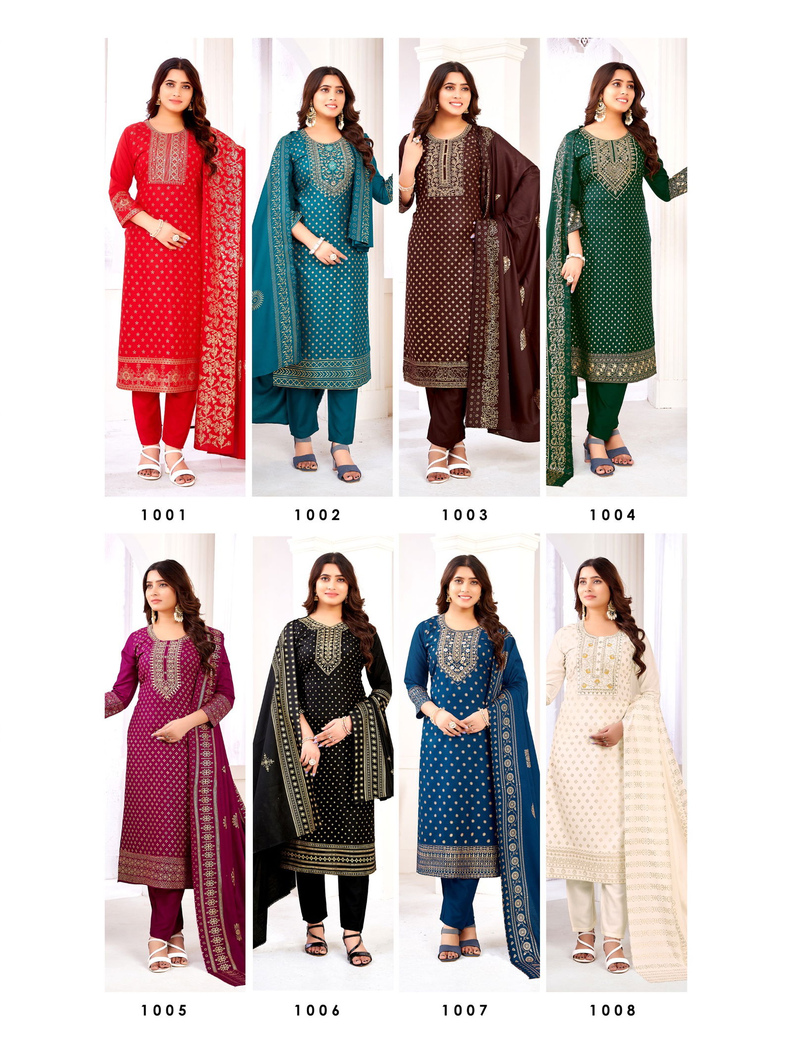 Ankita Vol 2 By Krishna Rayon Foil Printed Kurti With Bottom Dupatta Wholesale Online
